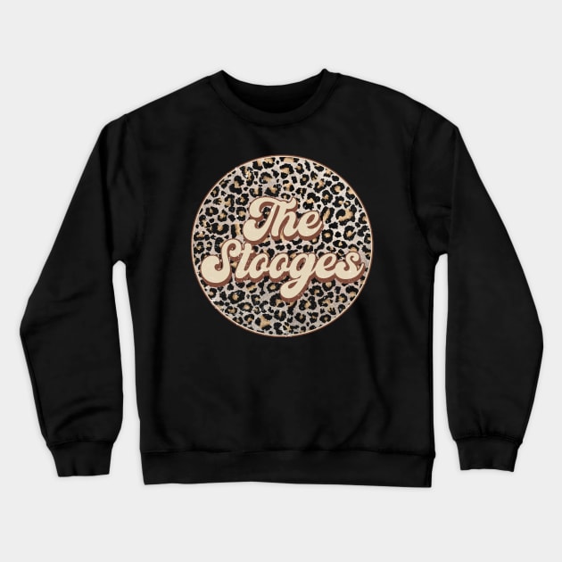 Retro Music Stooges Personalized Name Circle Birthday Crewneck Sweatshirt by BilodeauBlue